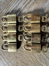 Authentic Louis Vuitton Gold Lock and Key 309 316 318 325 329 340 344