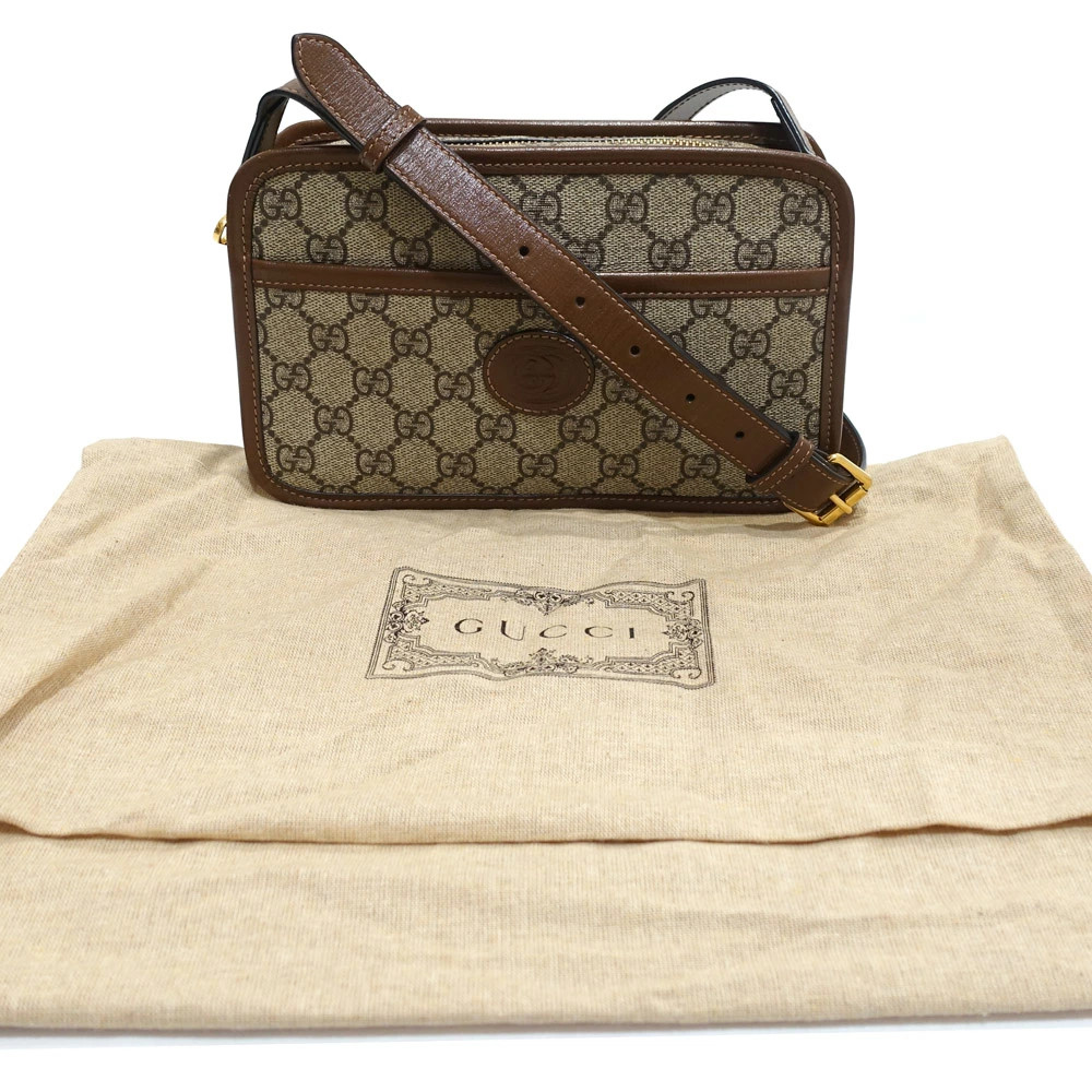 Gucci Interlocking G Shoulder Bag 658572 2067 GG Supreme Canvas