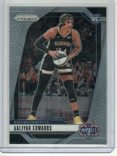 Aaliyah Edwards Rookie Card 2024 Panini Prizm WNBA Base Rookie Card -#70 Mystics