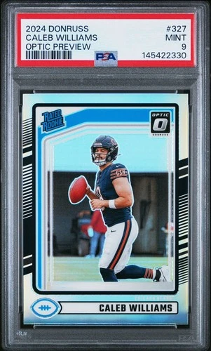 2024 PANINI DONRUSS #327 CALEB WILLIAMS OPTIC PREVIEW PSA 9 MINT