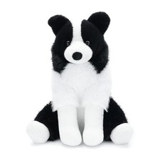 Border Collie Plush Toy 12 Inch Black Plush Dog Puppy Toy
