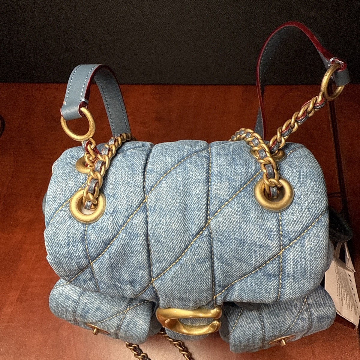 コーチ　バックパック Coach Denim Tabby Backpack With Quilting (8415) | eBay