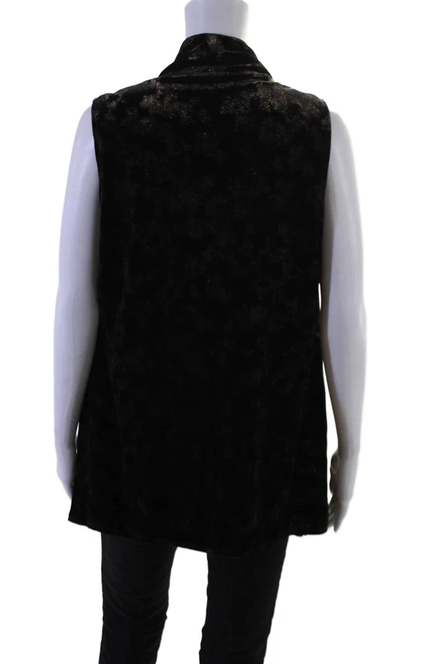 Elie Tahari 运动女式柔软纹理抽象开衫色块 S 码 — 第 3/4 张图片