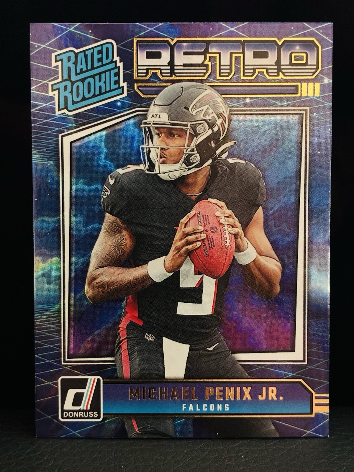2024 Panini Donruss - Rated Rookie Retro Michael Penix Jr. #7 (RC)