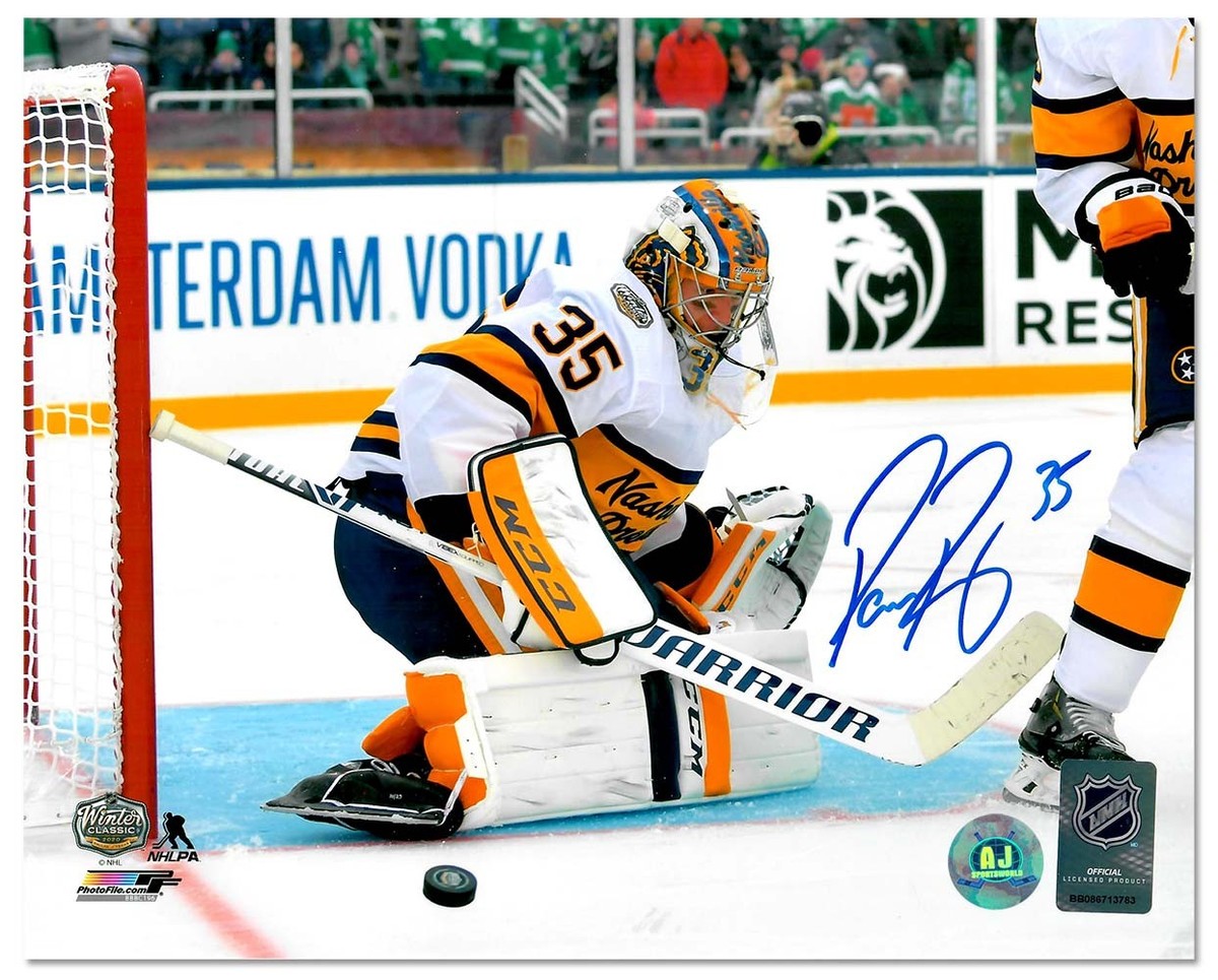 Pekka Rinne Nashville Predators Signed 2020 Winter Classic 8x10 