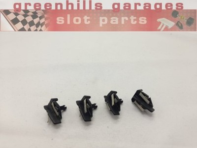 Greenhills Scalextric Langschaft Führungsklingen mit neuem Greenhills Geflecht x4 - NEU 