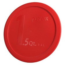 Pyrex 323-PC (1.5Qt) Poppy Red Mixing Bowl Replacement Lid - Made in USA