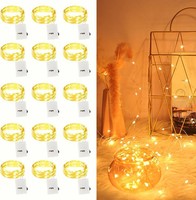 LED Lichterkette 2M 20 Leds Batteriebetrieben Mikro-Draht FüR Weihnachten