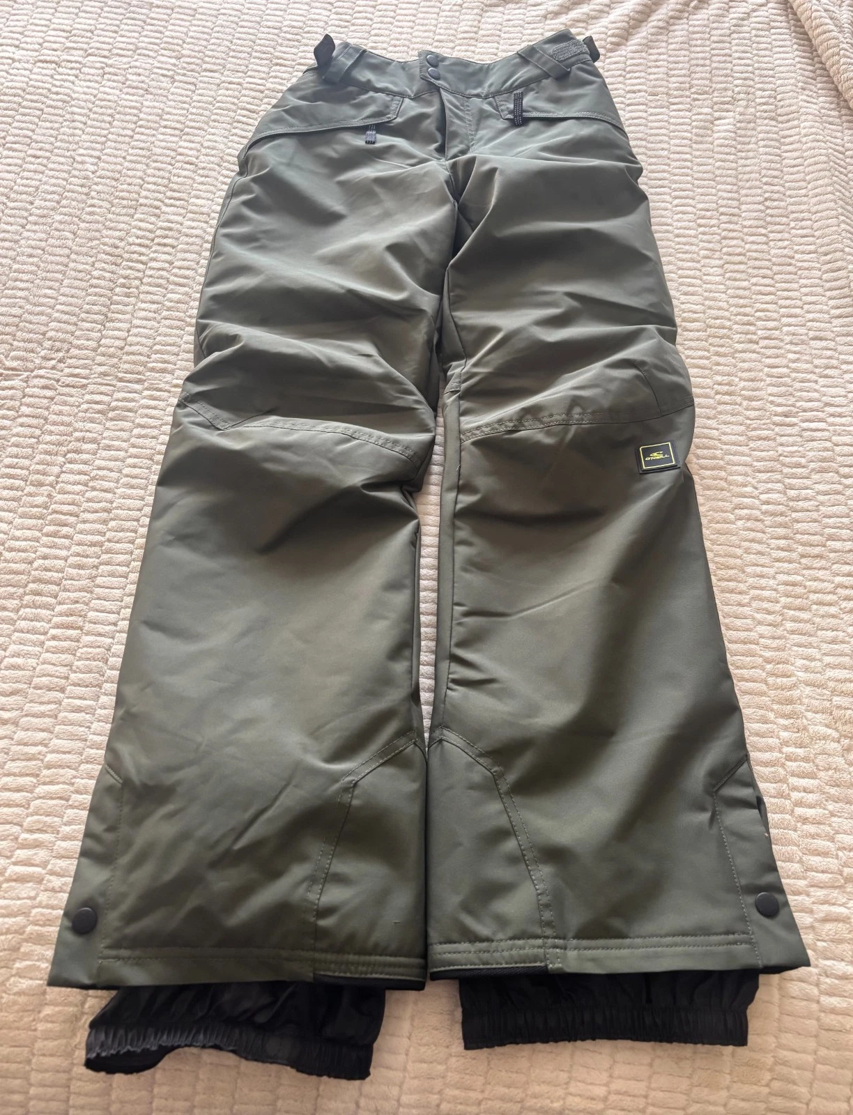 ONeill Snow SKI BOARD PANTS Size US 12 (EU 164) Green Waterproof Breathable