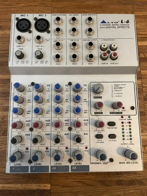 ALTO L6   6-Channel Mixing Console   Voll funktionsfähig   Top Zustand