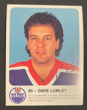 DAVE LUMLEY Hockey card RED ROOSTER 1984-85
