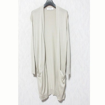 MOGA Washable Open-Front Knit Cardigan B0271BKD352 Size 2 Beige Women USED