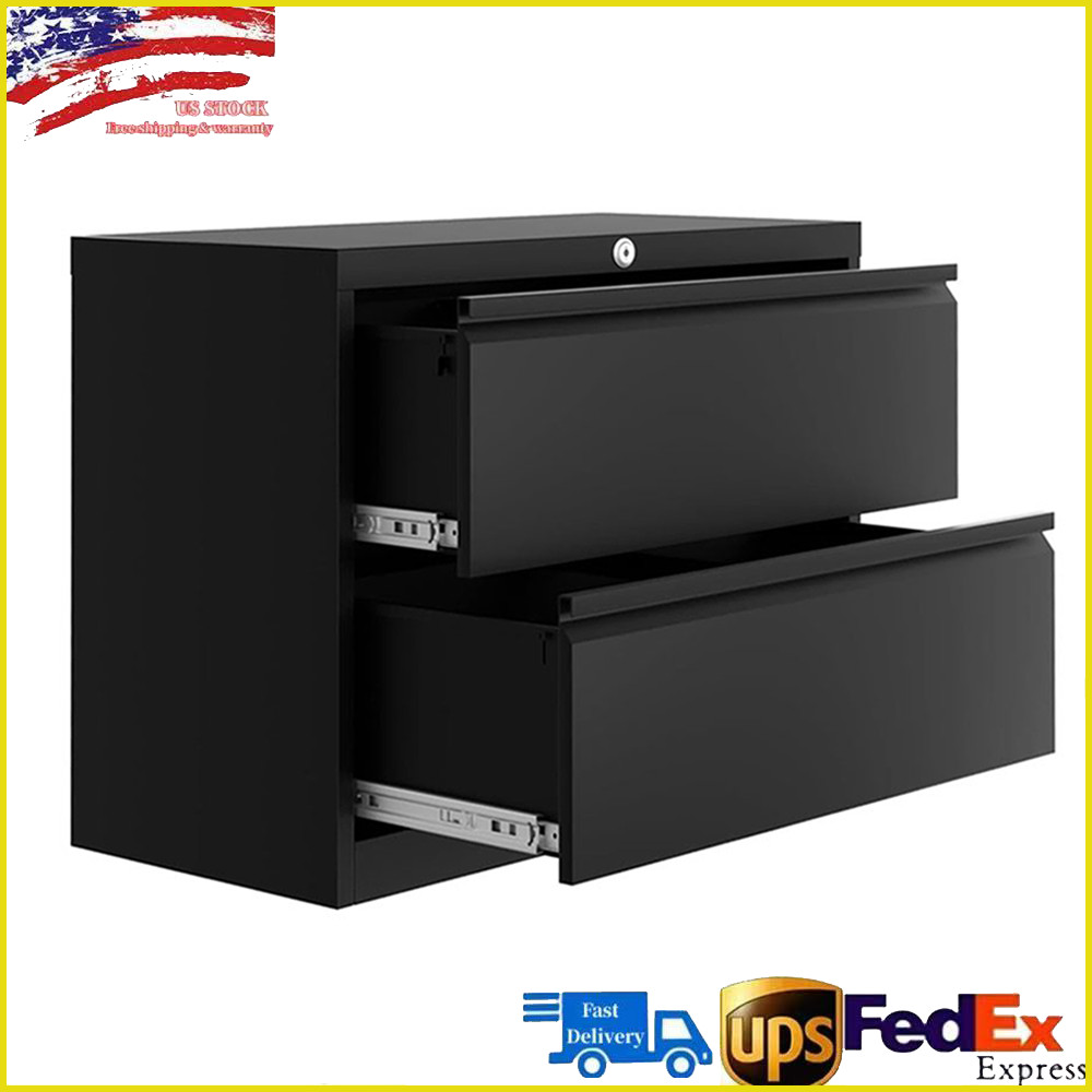 Metal Lateral File Cabinet 2 Drawer,Office Home Locking Filing Cabinet Organizer