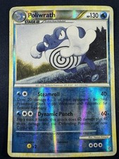 HGSS Unleashed Poliwrath 21/95 Rare Pokemon Reverse Holo HP E