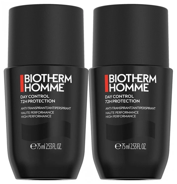 2 PACK Biotherm HOMME Day Control 72H Deodorant Roll-On Antiperspirant 75ml - Image 2 of 4