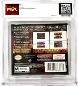 Gem Mint ULTIMATE MORTAL KOMBAT Nintendo DS Graded PSA 10 A++ Gold WATA 2007 VGA