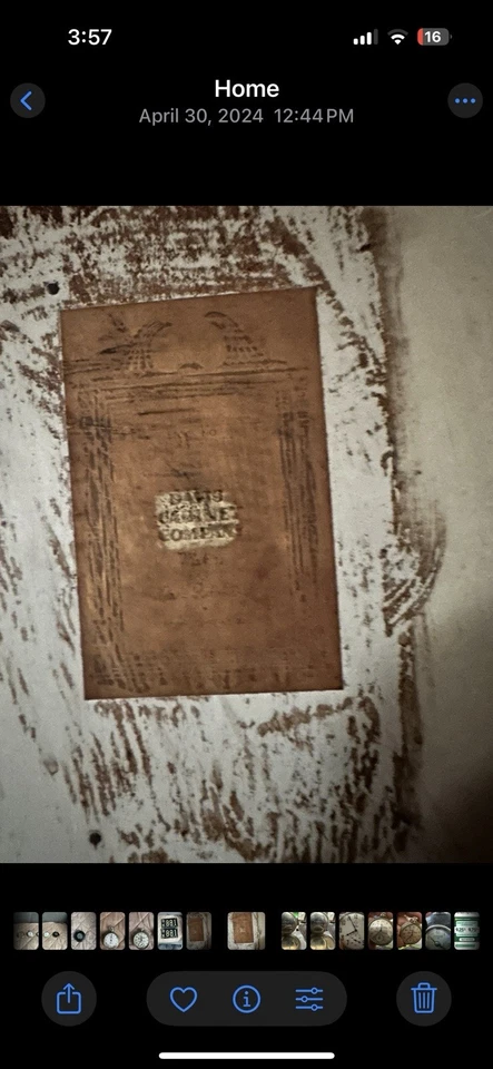 Винтажный набор рисунков из вишни середины века французский провинциальный Людовик XV - Изображение 4 из 4