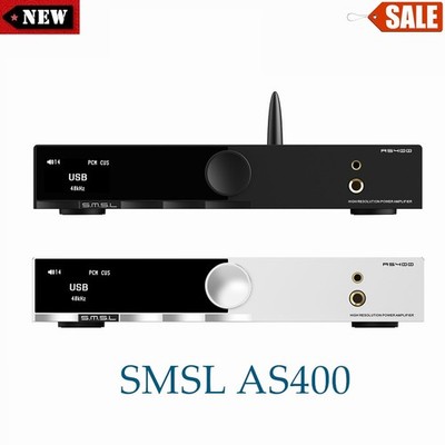 SMSL AS400 Power Amplifier 165Wx2 HiFi Decoder Built-in MM Vinyl Mic Amplifier *