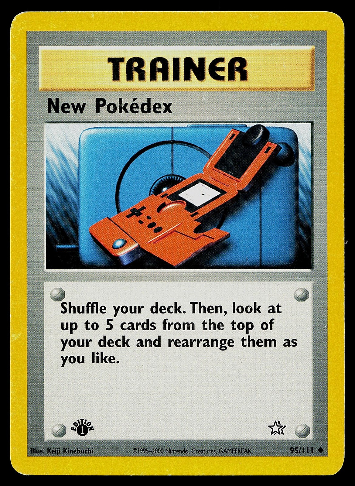 Pokemon Card New Pokedex 95/111 Neo Genesis 1st Edition
