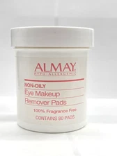 NEW Almay HYPO ALLERGENIC NON-OILY Eye Makeup Remover Pads-80 count