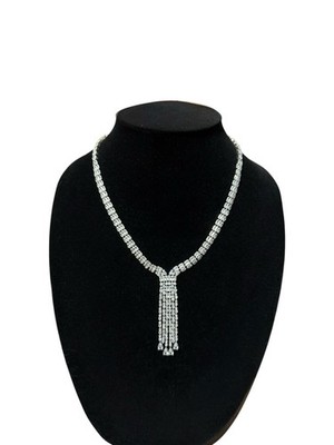 Unbranded Diamond Tassel Necklace for Women *No Gems Missing!!