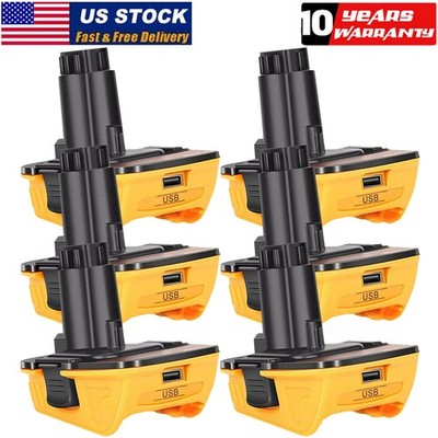 PACK For DeWalt 18V/20V Max DCA1820 20 Volt Li-ion Battery Adapter Converter USB