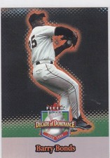 2001 Fleer Baseball Ultra Barry Bonds Decade of Dominance #1 Pittsburgh PIRATES