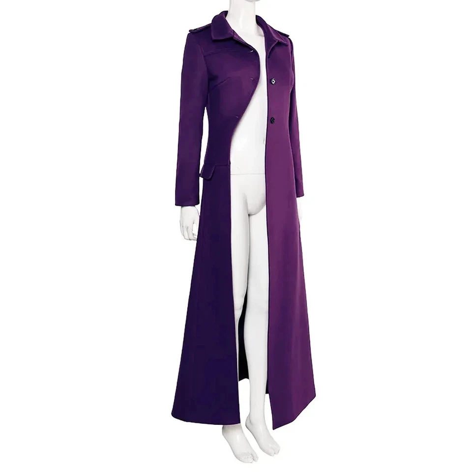Astrid Deetz Beetlejuice Beetlejuice Purple Wool Coat - Image 3 of 4