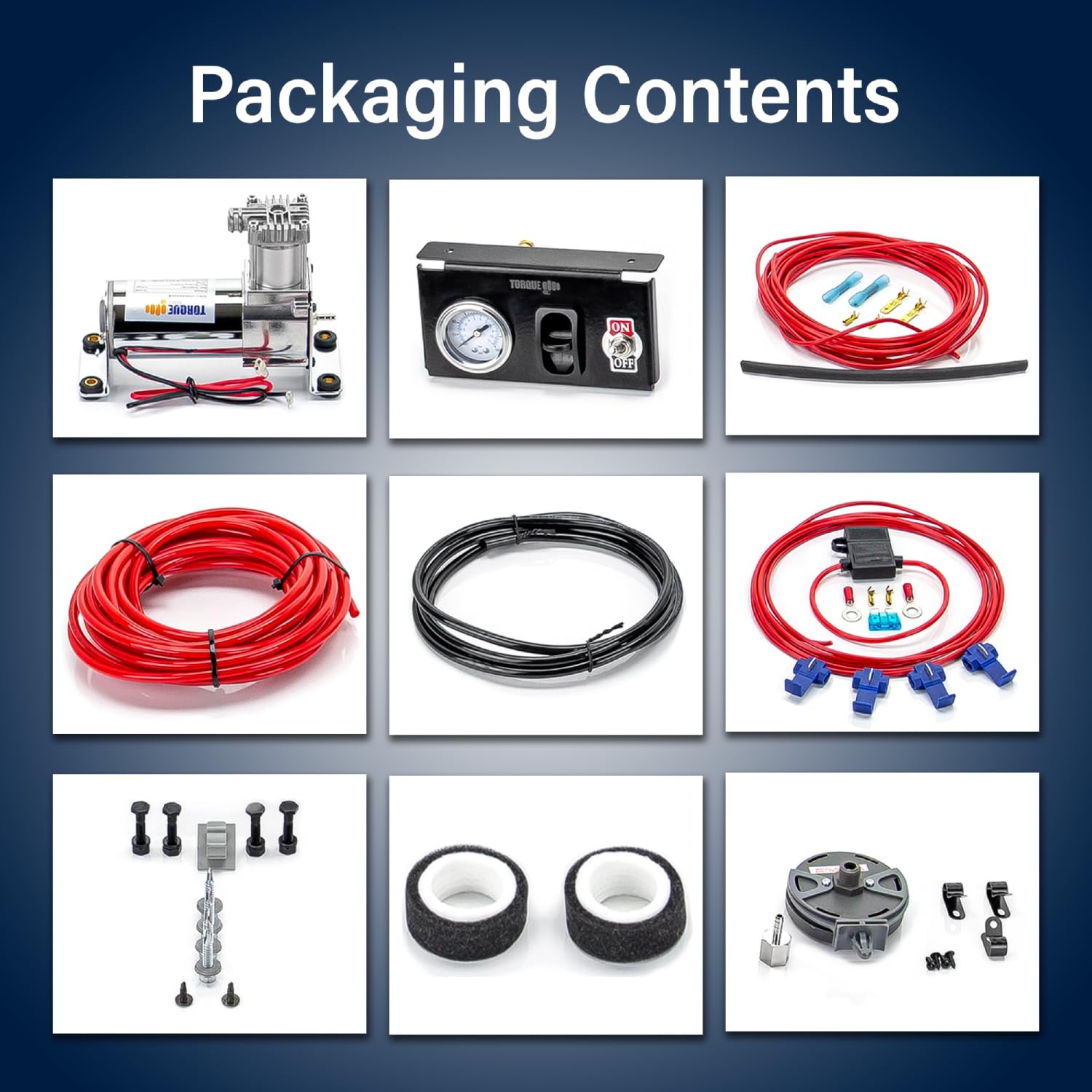 TORQUE Heavy Duty Air Command Air Compressor Kit System Replaces Firestone 2097