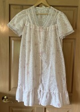 VTG Stardust 2pc Set Nightgown  Robe, Baby Pink Floral, Lace, Size M