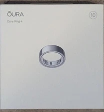 Oura Ring Gen 4 Silver Size 10 BRAND NEW FACTORY SEALED