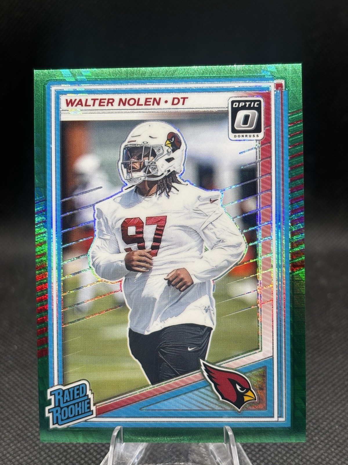 2025 Walter Nolen 2025 Panini Donruss Optic 276 Green Hyper Rated Rookie
