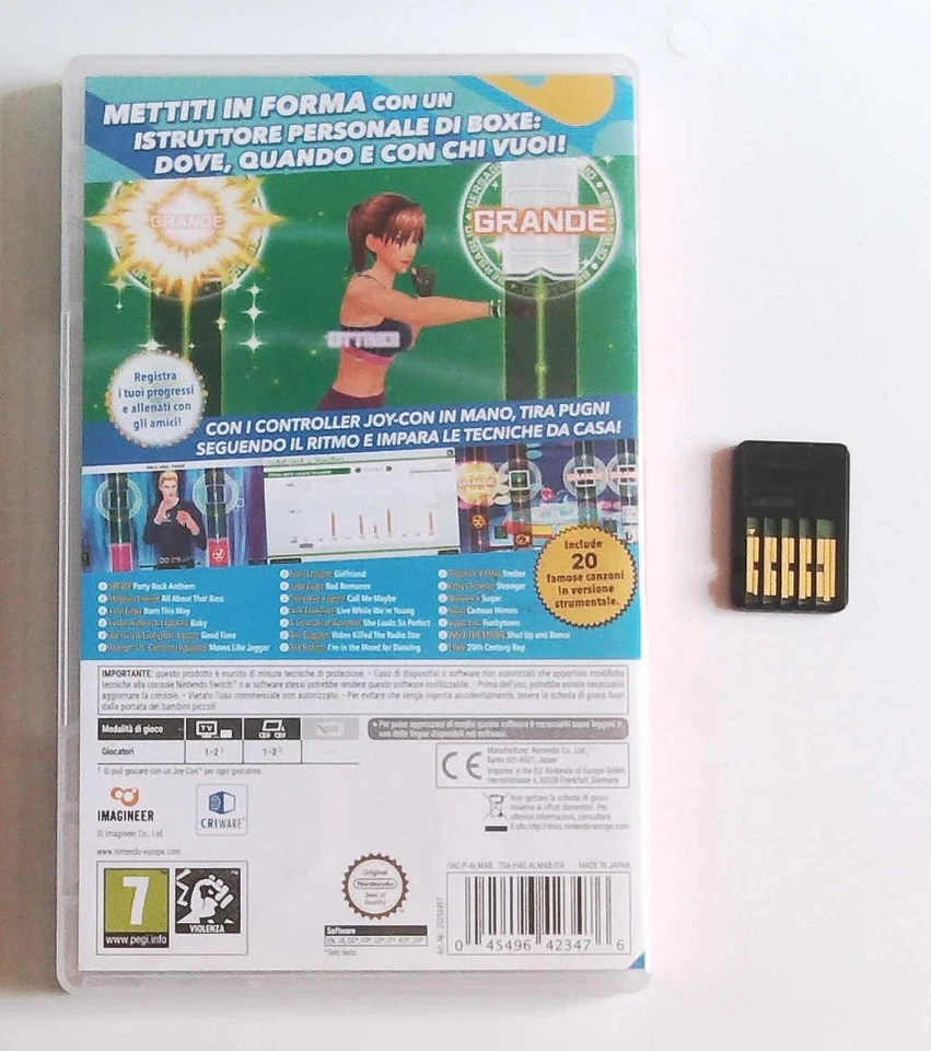 Fitness Boxing, Nintendo Switch, Italian Euro Market, brand new factory sealed !, foto 2 di 2