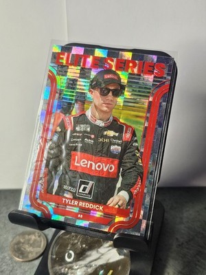2023 Donruss Elite Series Tyler Reddick #E7 Red Finite Prizm NASCAR Hologram RAR