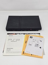 Sony PlayStation 2 PS2 Slim Black Console SCPH-79003 Tested Working Manual PAL
