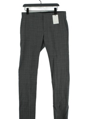 Paul Smith Herren Hose W 40 in Grau 100% Wolle Chino Neu Mit Etikett