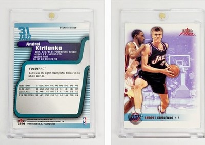 RARE SSP /10 DECADE EDITION PARALLEL 2003-04 Fleer Focus ANDREI KIRILENKO JAZZ 