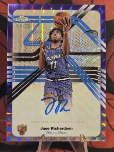 2025 Topps Chrome Jase Richardson Next Stop Signatures (RAW)