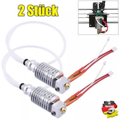 2x für ANYCUBIC I3 Mega 3D Drucker Extruder 12V V5 J-head Hot End 0,4mm / 1,75mm