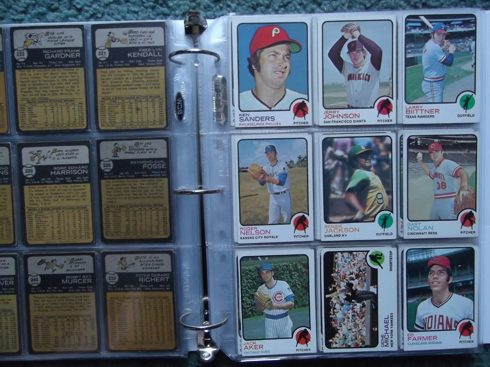 LOTE CONJUNTO COMPLETO PARCIAL TOPPS - 1973 (115/660), 1974 (157/660) con ESTRELLAS, RC, INTERCAMBIADO Foto 3 de 4