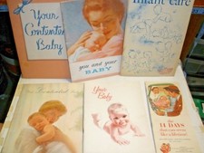 Vintage Lot of 7 Baby Booklets Pamphlets from 1953-1961 D6