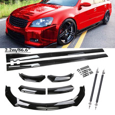 For Nissan Altima Se-r Front Bumper Lip Splitter Spoiler Body Kit Glossy Black