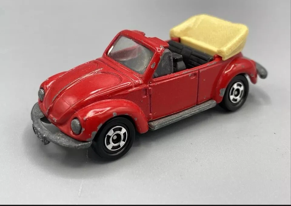 Tomica Tomy Pocket Cars Volks Wagen Conversível No.F20 S-1/60 1977 Fabricado no Japão - Imagem 2 de 4