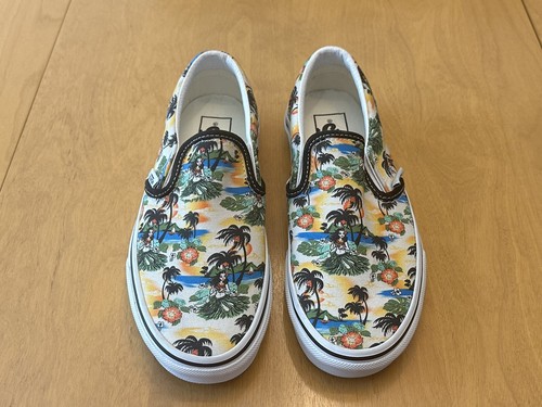 VANS Slip On Hula Hawaiana Ragazza Aloha Island Vibes Bambini Uomo 4 - Donna 5,5 - Foto 2 di 12