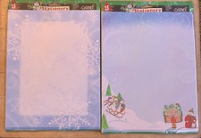 Gartner Studios Lot of 2 Christmas Holiday Stationary Paper 25 Ct.