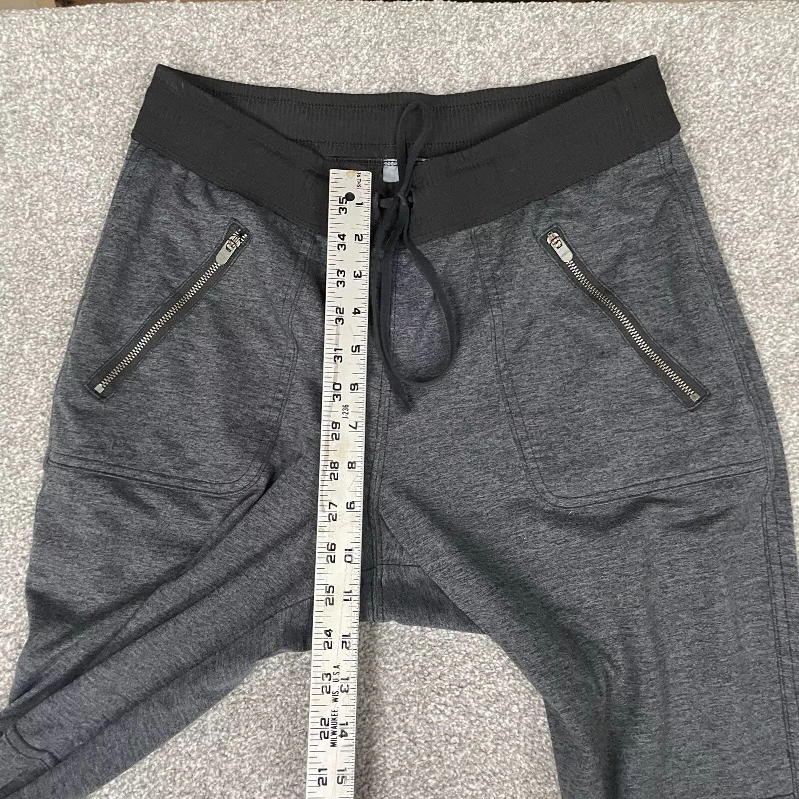 athleta flux street jogger heather zip pockets ankles pants