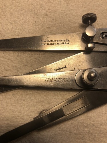 Starret and Brown & Sharpe vintage calipers 6" and 4" - Picture 3 of 5