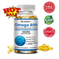 omega 3 fish oil capsules 3x strength1000mg epa&dha,highest potency,Heart Health