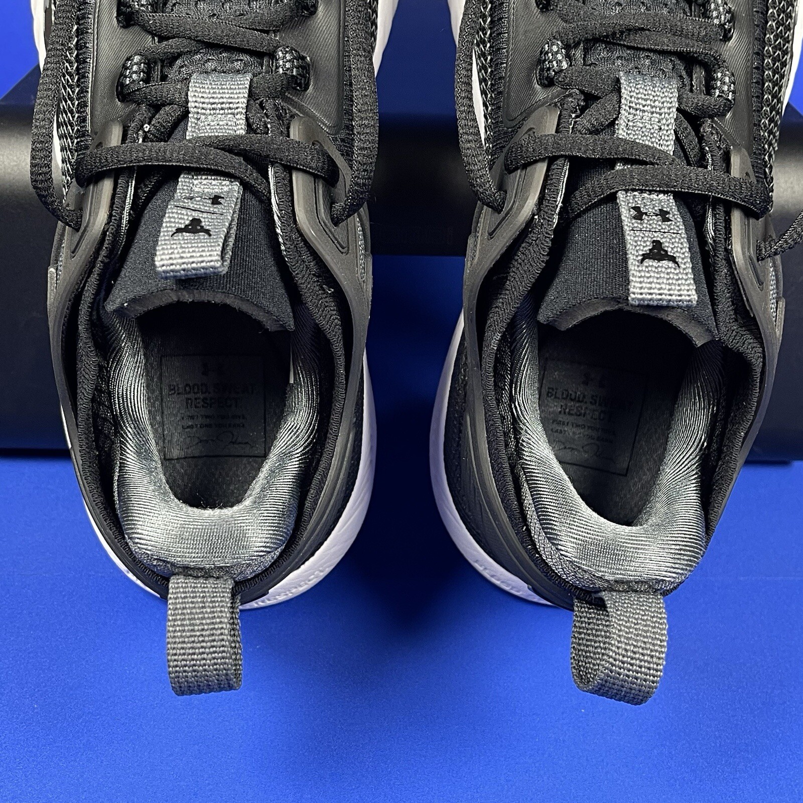 Under Armour Women's 9.5 Project Rock 5 Training Shoes Sneakers Black thumbnail 8