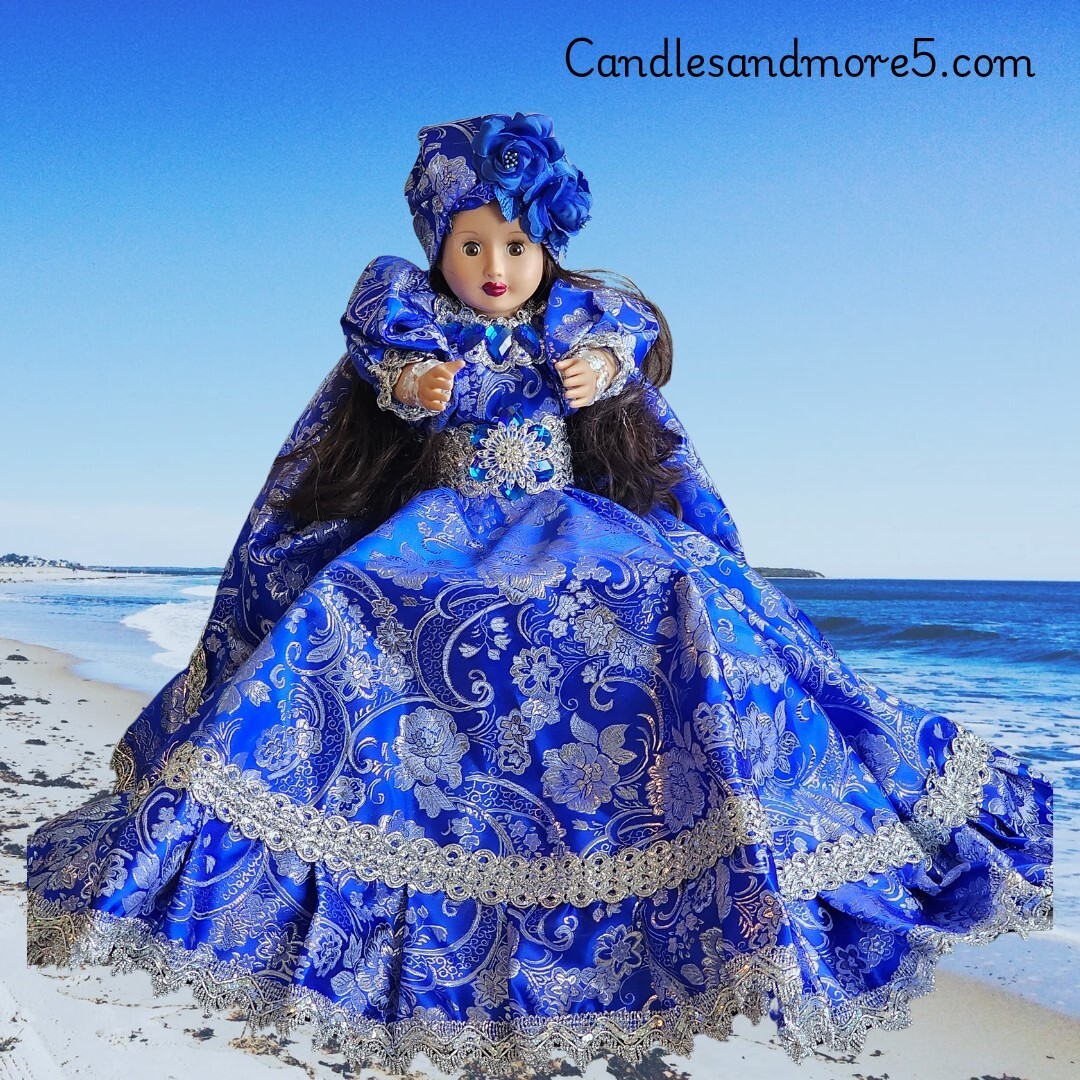 YEMAYA ~ Yemaya Doll, Mu&ntilde;eca Espiritual, Mu&ntilde;eca De Religion, Santeria, Yoruba